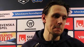 250216 Intervju med Viktor Liljegren, SSK efter matchen mot AIK