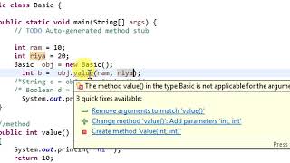 19. How to pass parameter in method in Java (HINDI/URDU)
