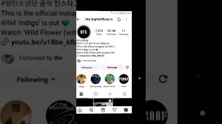 Wait for End ! 😱😱😎😎|| BTS New Instagram ID - 💜💜|| #shorts #ytshorts