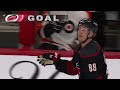 martin necas scores with 0.3 seconds left in regulation time vs flyers 18 mar 2023