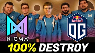 NIGMA vs OG — 100% DESTROYED