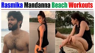 Rasmika Mandanna Beach Workouts Tamil | Munch MAK