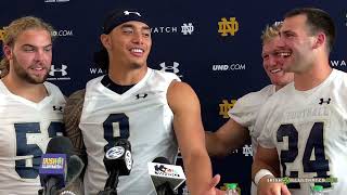 Irish Linebackers Vocal On And Off the Field