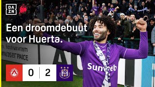 Chino Huerta is meteen beslissend bij zijn debuut voor RSCA. 🟣⚪️ | KV Kortrijk vs RSC Anderlecht