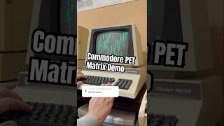 Commodore PET Matrix Demo by ​⁠​⁠@fuzzybad  #retrocomputing #programming