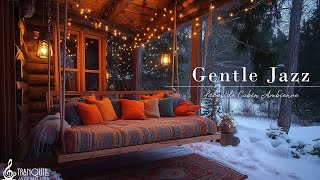 Cozy Winter Lakeside Ambience With Gentle Jazz Instrumental Music | Smooth Jazz Music To Work, St...