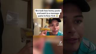 TOOK THESE HONEY PACKS AND WENT TO A MASSAGE PARLOR!#funny #funnyclips #cool