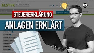 Steuererklärung Elster Anlagen und Formulare erklärt 2019 2020