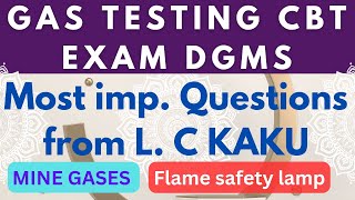 Most imp. Questions for gas testing cbt examination DGMS || SIRDAR/OVERMAN