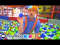 Blippi Visita um Parque Coberto (LOL Kids Club) | 1 HORA de @BlippiPortugues | Moonbug Kids