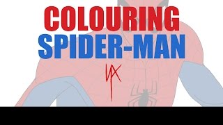 Colouring Spider-Man