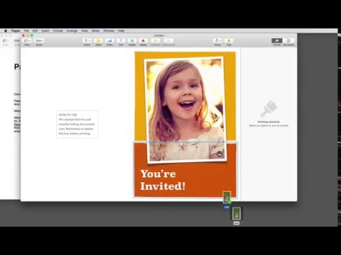 Party Invitations in Pages Party Invitations in Pages