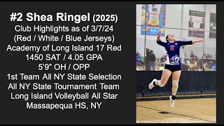 Shea Ringel (2025) 5'9\