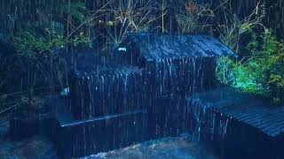 Rain On Tin Roof for Sleeping, Deep Sleep with Heavy Rain | Goodbye insomnia, relaxation and Asmr