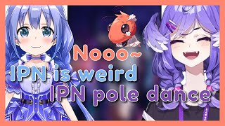 Selen and Chii-chan exposed iPN pole dancing in VR Chat