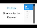 Flutter Side Navigation Drawer