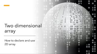 BeezMind C++ Programming - Two dimensional array