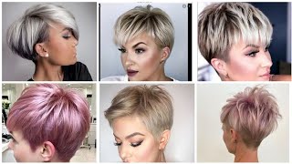 el video más caliente y viral con corte de pelo pixie corto de mujer y colores de tinte