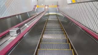 丸ノ内線後楽園駅下りエスカレーター日立　Tokyometro MarunouchiLine Korakuen station Down Escalator HITACHI