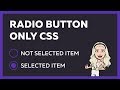Custom Radio Button using HTML CSS only