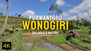 Virtual Nature Relaxation, Morning Walk in Purwantoro Wonogiri Indonesia. [4K]