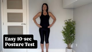 Easy 10-Second Posture Test | Stand Against A Wall