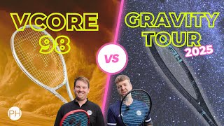 HEAD GRAVITY TOUR 98 vs YONEX VCORE 98 | Tennis Racket Review | New Tennis Racket | PH Tennis