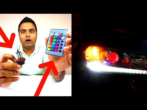 NEW LED Color Changing HEADLIGHTS!!! (With Remote) NEW LED Color Changing HEADLIGHTS!!! (With Remote)