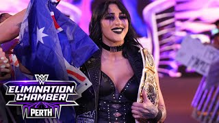 Rhea Ripley receives a hero’s welcome in Australia: WWE Elimination Chamber 2024 highlights