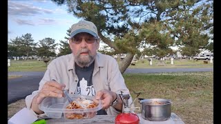 Mess Kit Cooking:  Spaghetti & Dried Sausage Plus The Prince Pasta Company of Lowell - Making A Mess