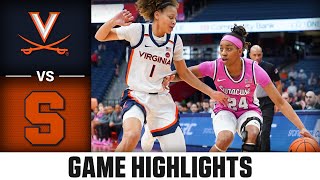 Virginia vs. Syracuse Game Highlights | 2024-25 ACC Women’s Basketball