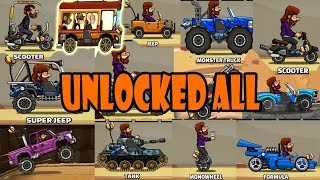 Hill Climb Racing 2 - All Vehicles Unlocked | GamePlay