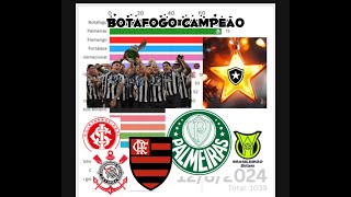 Brasileiro Series A 2024 how did Botafogo finally broke Palmeiras League,  🔥⭐️🇧🇷 Racing Chart Video