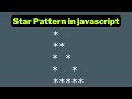 Hollow Triangle Star Pattern in javascript | for loop in js 2023 | Papa Developer