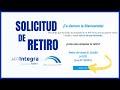 Como Solicitar el Retiro de mi AFP INTEGRA 2024 - Tutorial Paso a Paso ✅