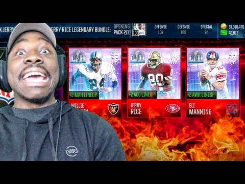 GETTING 99 OVR LEGEND JERRY RICE IN SUPER BOWL PACK OPENING! Madden Mobile 18 Gameplay Ep. 30 GETTING 99 OVR LEGEND JERRY RICE IN SUPER BOWL PACK OPENING! Madden Mobile 18 Gameplay Ep. 30