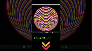 Colorful Growing Circle Animation using Python's Turtle library