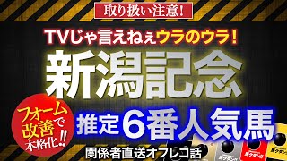 【新潟記念 2021】「フォーム改善で本格化！」推定6番人気馬のオフレコ話を公開！馬クダンカード！