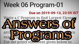 #my_short_trick Problem Solving through programming in C || Week - 6 , Program - 1