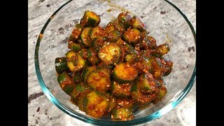 How to Make Korean Spicy Cucumbers