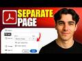 How To Separate PDF Pages In A Single PDF Document Using Adobe Acrobat Pro (Tutorial 2026)