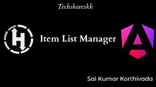 Item List Manager | Angular Hackerrank Challenge | #angular #hackerrank