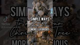 How to Decorate your Christmas Tree *Luxurious* #shorts #christmastree #decoratewithme