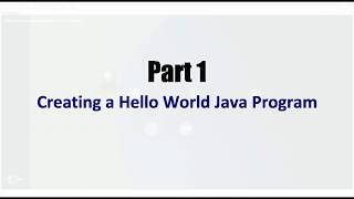 Learn Java Tutorial for Beginners, Part 1 - A Hello World Program