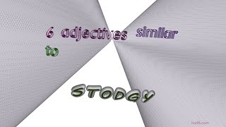 stodgy - 6 adjectives which are synonyms to stodgy (sentence examples)