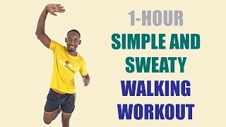 1-HOUR SWEATY and SIMPLE Walking Workout For Fat Loss