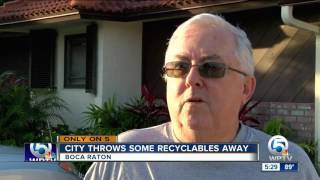 City throws some recyclables away