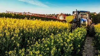 Oprysk rzepaku 2017 w Gr.Sawicki  (New Holland Kverneland) RudkaTeam Lubelskie