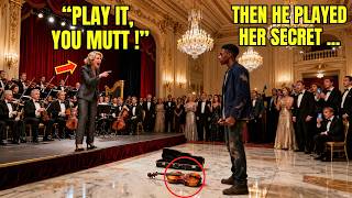 "Play This!" Prof Tosses Cheap Violin at Black Student at Gala—Then He Plays Her Dirty Little Secret