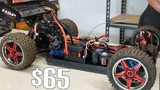 1/10 HSP buggy $65 ESC + Motor install ( How Fast Will It Go ) ?